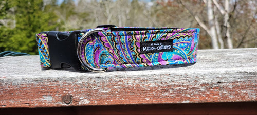 Purple and Blue Gold Metallic Collar