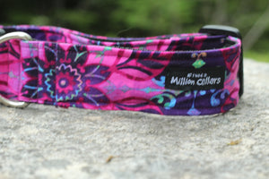 Bright Pink and Purple Flower Collar