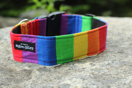 Rainbow stripes Collar